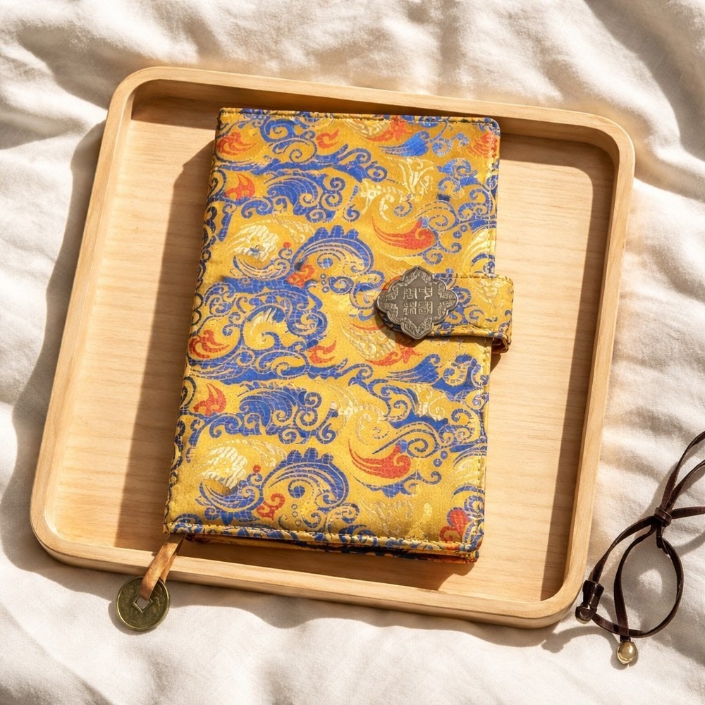 Mily Exquisite Notebook Chinese Yun Brocade Notebook Silk Hardcover Diary